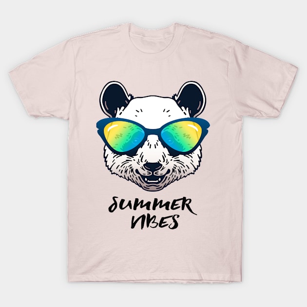 Summer Vibes Panda T-Shirt by Mutinyintl